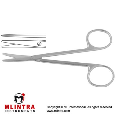 Metzenbaum Dissecting Scissor / Opreating Scissor Straight - Blunt/Blunt Stainless Steel, 11.5 cm - 4 1/2"